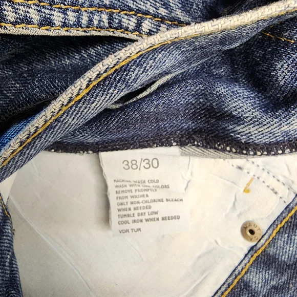 Men's Nautica Blue Jeans 38 X 30 - Picture 3 of 4